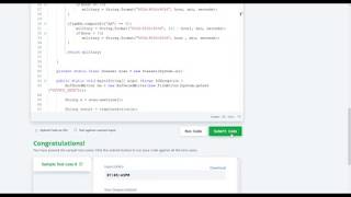Hackerrank Solution - Time Conversion warmup || java