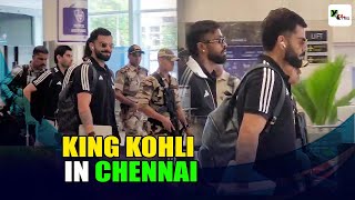 What was the mood of Virat Kohli as he reached Chennai airport with Indian team? I CWC2023