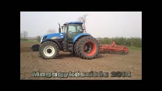 Magágykészítés 2014/ New Holland T7050