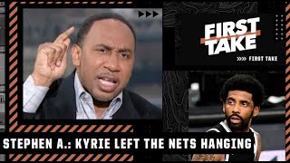 Kevin Durant needs to accept that Kyrie Irving left the Nets hanging - Stephen A. | First Take