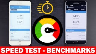 Apple iPhone 6s Plus vs Samsung Galaxy Note 5 - Speed Test / Benchmarks