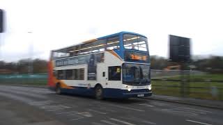 Stagecoach Dennis Trident AE06 GZL 18414 departs Huntingdon. (Service 66)