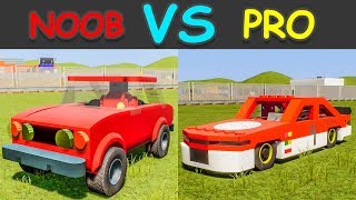 NOOB VS PRO RACING CARS HIGH SPEED CRASHES LEGO BRICK RIGS |  Road Recklessness