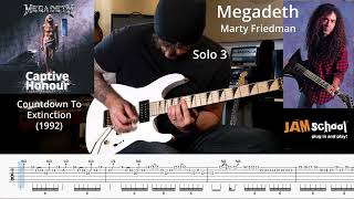 Megadeth Captive Honour guitar solos with TAB