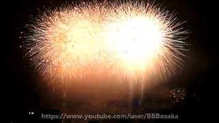 PL花火大会 2015 尺玉連発 ラスト 大爆発 超スターマイン  PL Art of Fireworks Star Mine