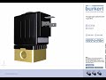 3D animation Bürkert Solenoid Valve Type 6013