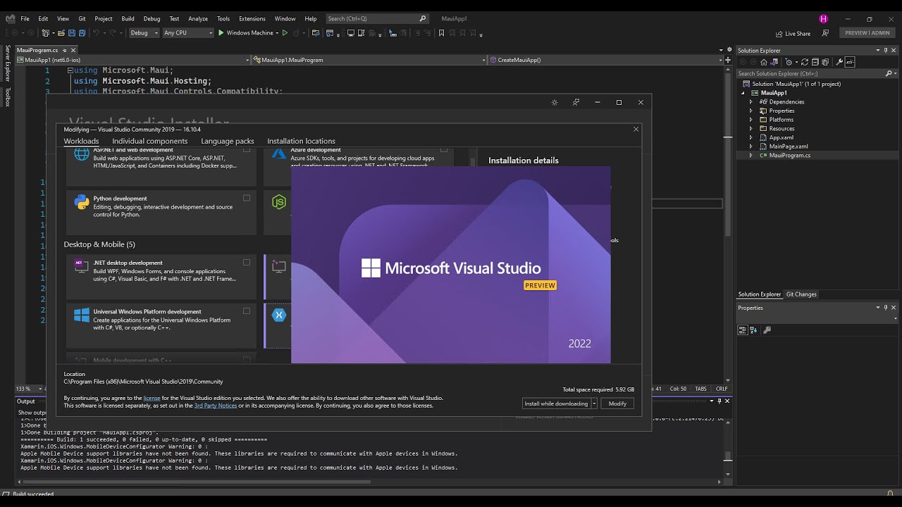 .Net MAUI App With Visual Studio 2022 (Getting Started) - YouTube