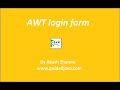 awt login form