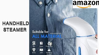 HOW TO USE THE BEST HANDHELD MINI CLOTHES STEAMER | AMAZON FINDS!! 💨