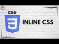 Adding Inline CSS inside HTML • codeayan