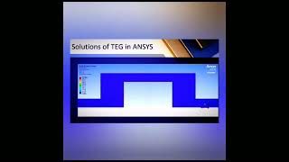 #Thermo_Electric_Generator_TEG #Working_With_Simulation_On_ANSYS