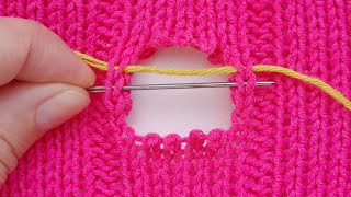 🔥Incredible!🔥 How to Repair a Hole in a Sweater Without a Crochet Hook