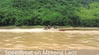 Mekong speedboat between Luang Prabang and Huay Xai in Laos 2013