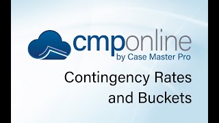 CMPOnline - Contingency Rates and Buckets