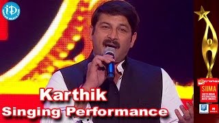 SIIMA 2014 Awards | Actor Karthik Singing on Stage