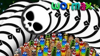 Wormax.io © Giant Troll Snake vs Tiny Snakes Epic Wormaxio Hack World Never Record
