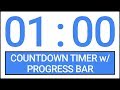1 min Countdown Timer w/ Progress Bar #Timer #Countdown
