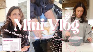 MINI VLOG | Groceries, meal planning, making sourdough