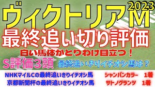 【ヴィクトリアマイル2023】最終追いきり　S評価3頭　最終追いきりイチオシ馬は？【最終追いきり評価】【競馬予想】