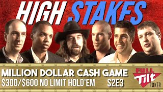 MILLION DOLLAR CASH GAME $300/$600 HIGH STAKES (Phil Ivey, Tony G, Antonius) S2E3