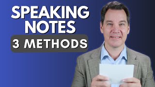How to Use Public Speaking Notes