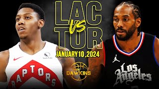 Los Angeles Clippers vs Toronto Raptors  Game Highlights | January 10, 2024 | Fr