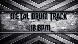 Death Style Metal Drum Track 118 BPM (HQ,HD)