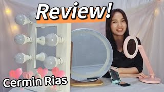 Review Cermin Kaca Rias, Vanity Mirror, atau  Lampu LED Make-up