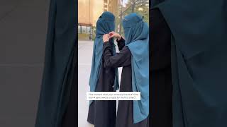 Non Hijabi girl try hijab first time #muslimah #abaya #trending #hijab #viralvideo