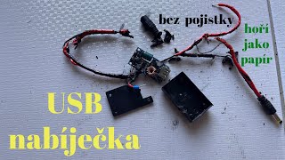 Jak nevyhořet od USB nabíječky