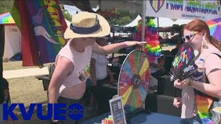 Austin Pride festival takes over Fiesta Gardens ahead of parade | KVUE