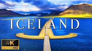FLYING OVER ICELAND (4K UHD) - Peaceful Music With Wonderful Nature Videos For Relaxation At Night