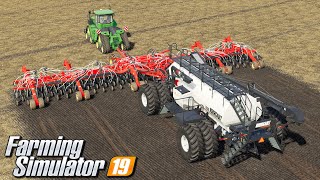 Siew potężnymi sprzętami - Farming Simulator 19 | #128