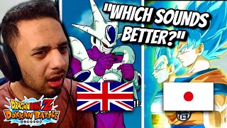 DBZ Fan RANKS Dub VS Sub Active Skill Animations in Dokkan Battle! (We Saiyans...)