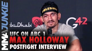 Max Holloway ready for title shot but willing to fight at UFC 257 | UFC on ABC 1 post fight
