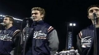 2000 WS Gm3: 'N Sync performs national anthem
