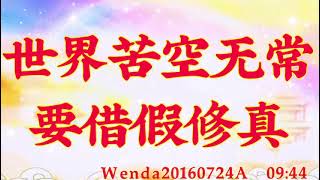 卢台长开示：世界苦空无常，要借假修真Wenda20160724A  09:44