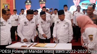 Bupati AIM Hadiri Pelantikan Pengurus DPC APDESI Polewali Mandar