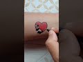 Cute Panda With Heart❤ | Panda Tattoo designs for girls #shorts