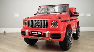 Mercedes G63 AMG Maxi 12v Battery Electric Ride On Car For Kids with Parental Remote Control