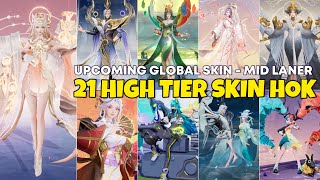 21 UPCOMING GLOBAL NEW SKIN LEGEND LIMITED MYTHIC TIER HONOR OF KING MID LANE EFFECT SKILL ULTRA HD