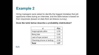 Section 5.1 (part 1.0) | Probability Distributions