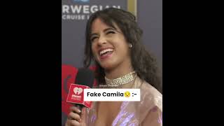 Fake Camila😒 Vs Real Camila ☺️ #camilacabello #edits #shorts