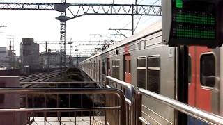 Korail Class 311000 Line 1 Yongsan-Cheonan Gyeongbu express train leaving Byeongjeom