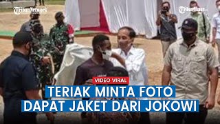 Viral, Pemuda Asal Sorong Dapat Jaket Dari Jokowi Usai Teriak Minta Foto