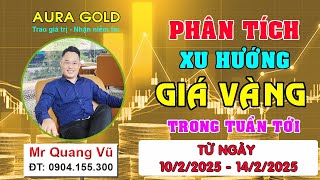 PHÂN TÍCH XU HƯỚNG GIÁ VÀNG TUẦN TỚI TỪ NGÀY 10/2 - 16/2/2025 #dubaogiavang, #nhandinhxuhuongvang