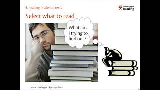 Reading academic texts