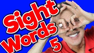 New Sight Words 5 | Sight Words Kindergarten | High Frequency Words | Jump Out Words | Jack Hartmann