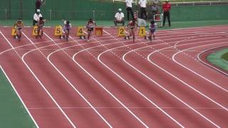 第71回 鹿児島県陸上選手権大会 2016年07月03日 女子ｼﾞｭﾆｱ 100m 予選1組