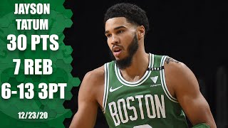 Jayson Tatum drills big shot over Giannis in Celtics vs. Bucks [HIGHLIGHTS] | NBA on ESPN